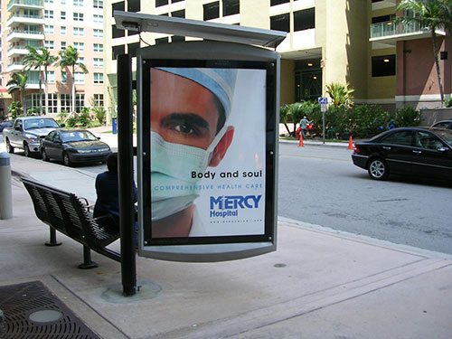 Miami Bus Stop Shelter Advertising